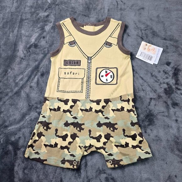 Buster Brown Safari Romper | Baby Explorer Outfit | Sizes 12M–24M | NWT - Picture 1 of 7